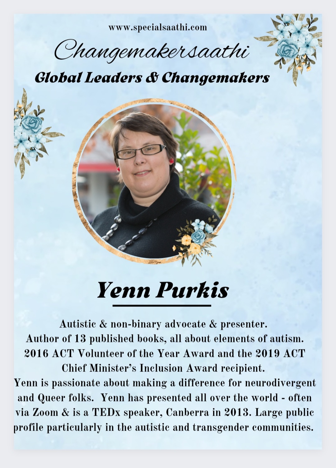 Yenn Purkis: A Changemaker Advocating for Autism and Neurodivergent Rights