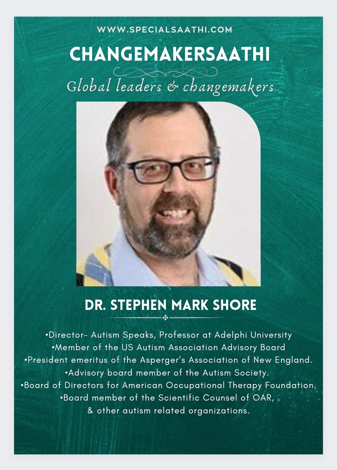 Dr. Stephen Mark Shore: Transforming Lives and Perspectives through Autism Advocacy